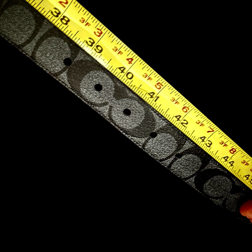 COACH Dress Belt Chrome Buckle - Picture 5 of 5